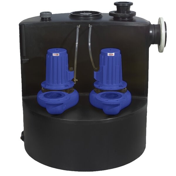 SFA Hochleistungs-Hebeanlage SANICUBIC 2 VX W80 T mit 2 Wirbelradpumpen, 4,0 kW, 400 V