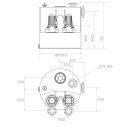 SFA Hochleistungs-Hebeanlage SANICUBIC 2 VX W80 T mit 2 Wirbelradpumpen, 4,0 kW, 400 V