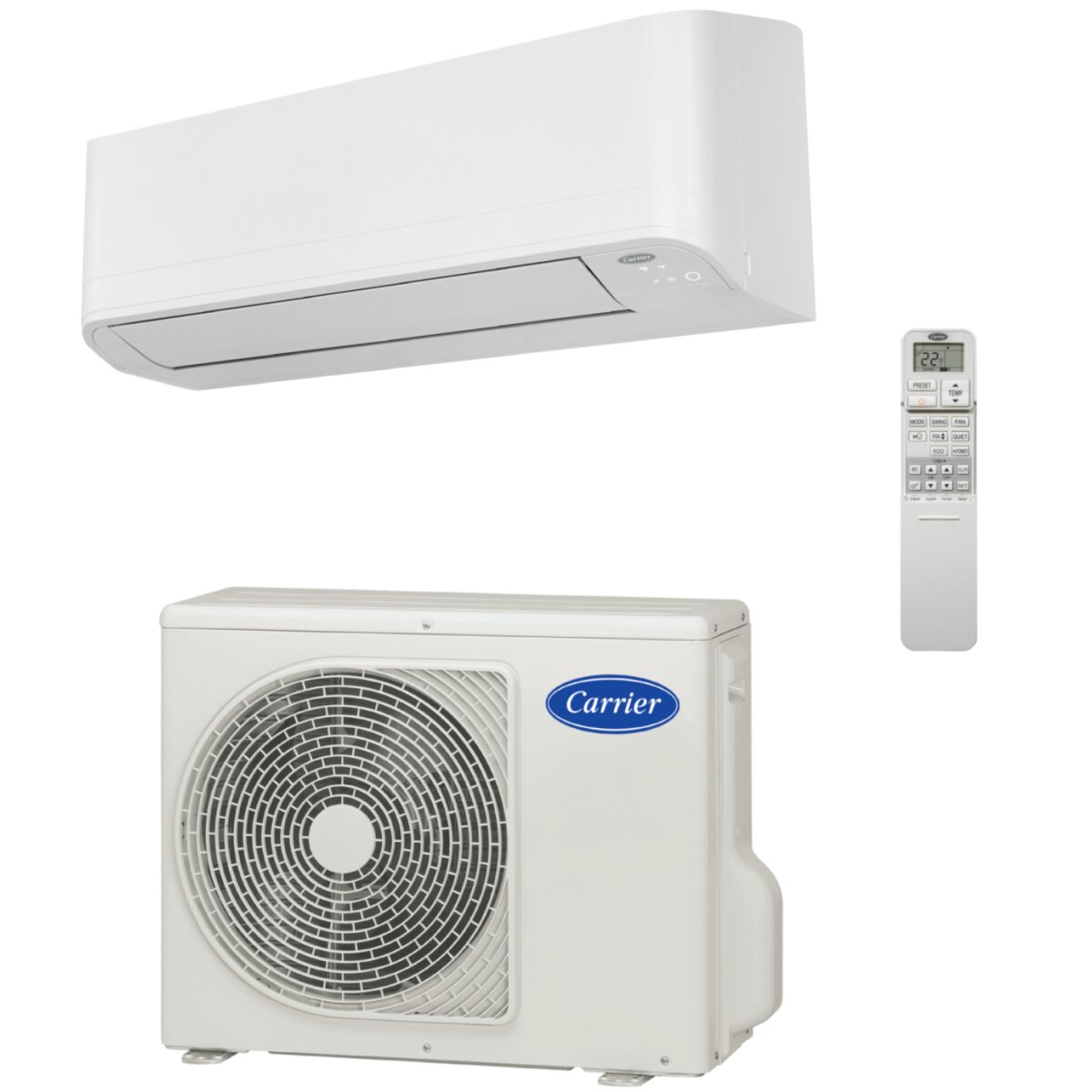 Carrier Single-Split-Klimaanlage 40/38 WHM033 mit Outdoor Unit MTM R32 3,3kW ZC00051
